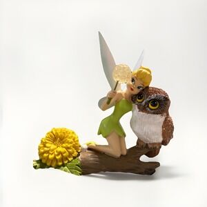 Hamilton Collection Tinker bell Owl You Are Owlways My Wish Come True Figurine